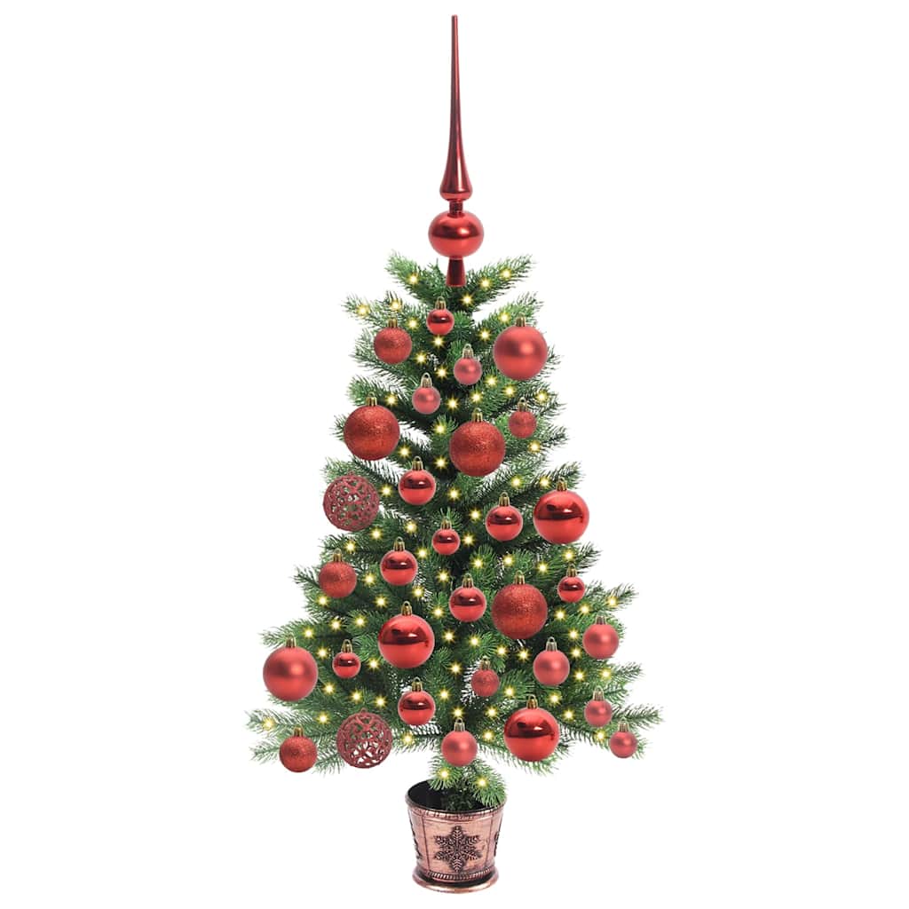 Božićno drvce s 150 LED svjetlima s stalakom Zelena 65 cm PE