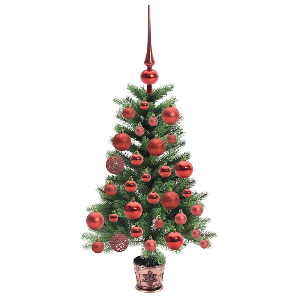 Božićno drvce s 150 LED svjetlima s stalakom Zelena 65 cm PE