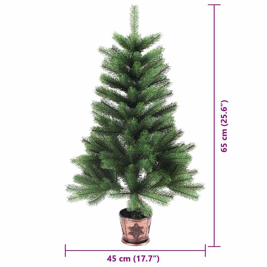 Božićno drvce s 150 LED svjetlima s stalakom Zelena 65 cm PE