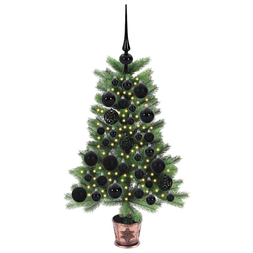 Božićno drvce s 150 LED svjetlima s stalakom Zelena 65 cm PE