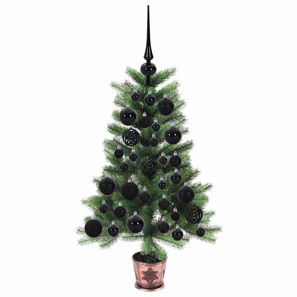 Božićno drvce s 150 LED svjetlima s stalakom Zelena 65 cm PE