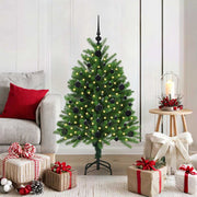 Božićno drvce s 150 LED svjetlima s stalakom Zelena 120 cm PE