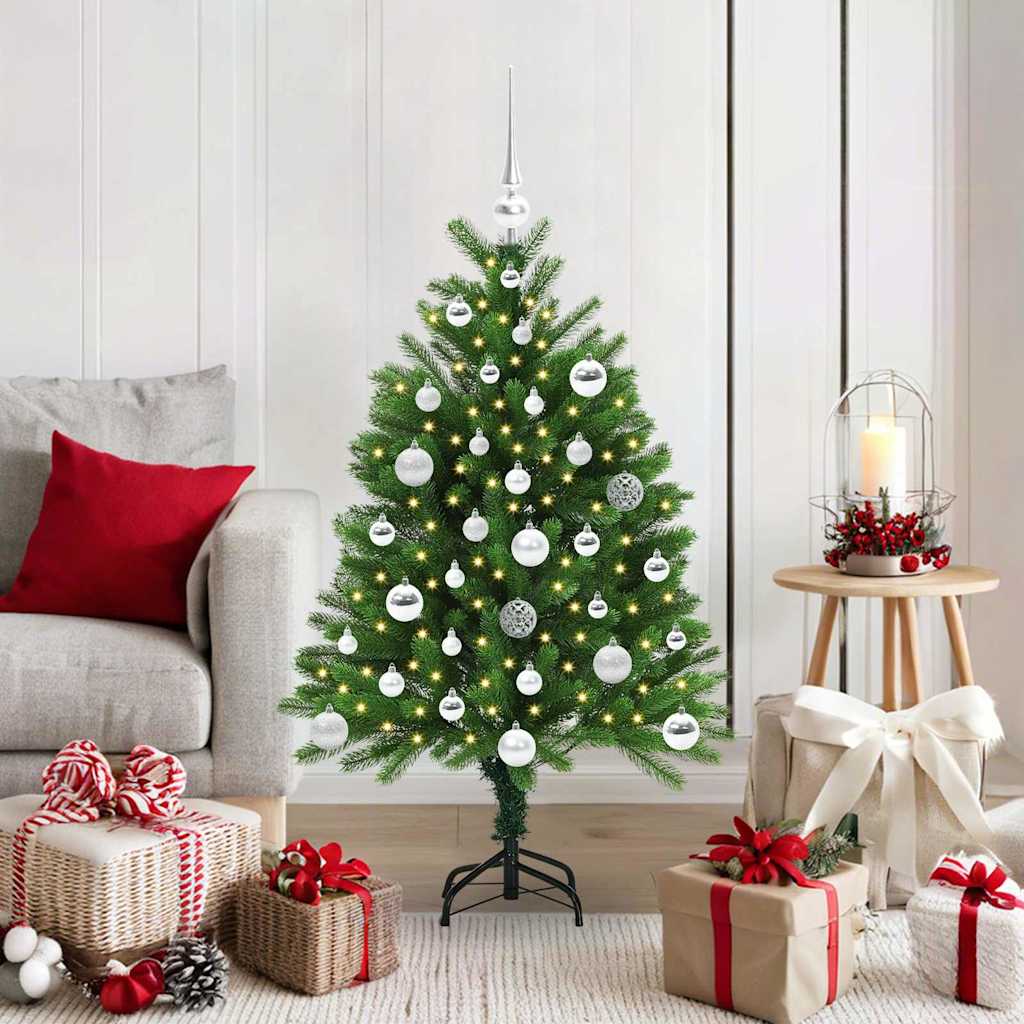 Božićno drvce s 150 LED svjetlima s stalakom Zelena 120 cm PE