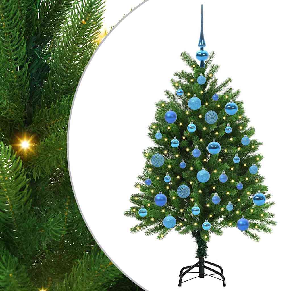 Božićno drvce s 150 LED svjetlima s stalakom Zelena 120 cm PE