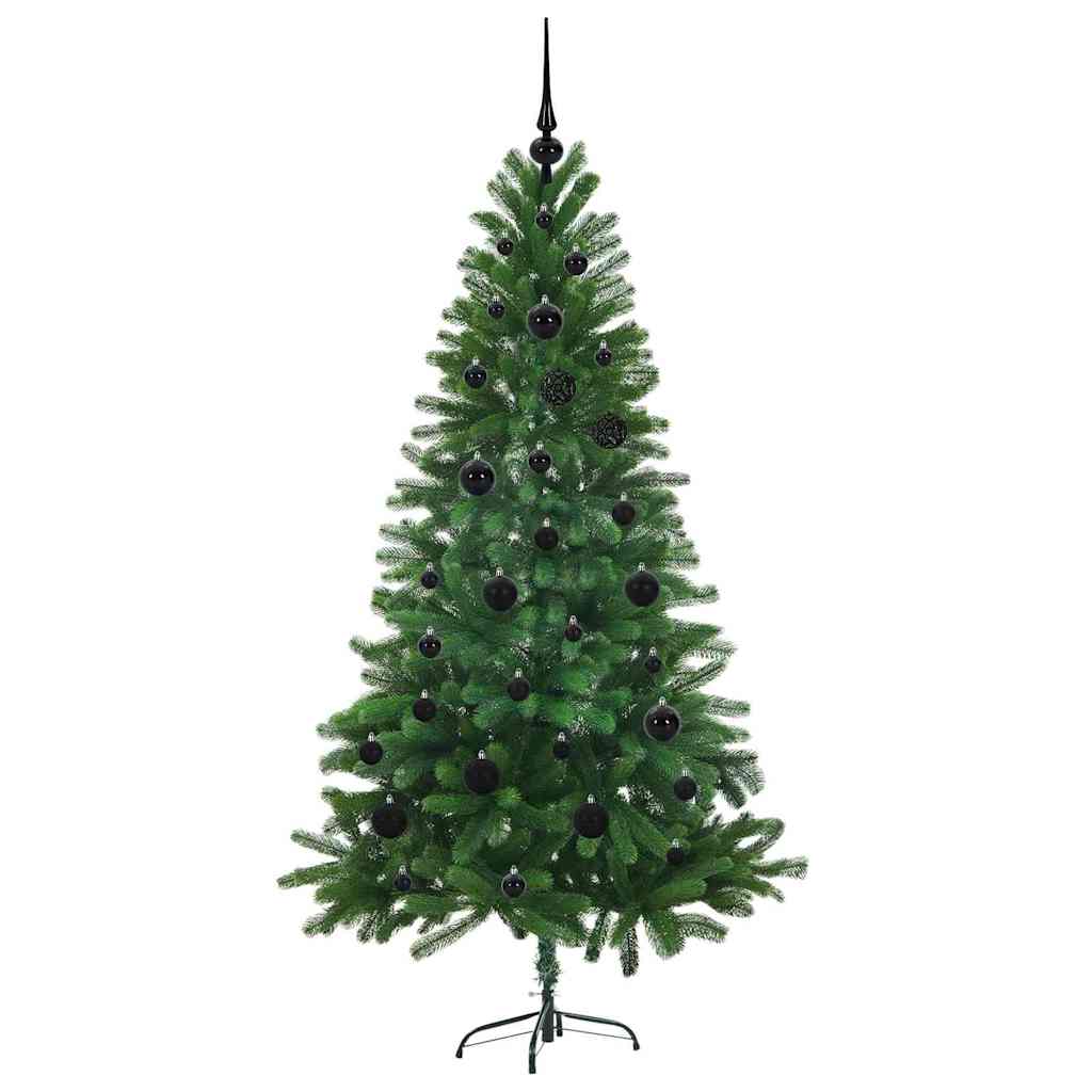 Božićno drvce s 150 LED svjetlima s stalakom Zelena 150 cm PE