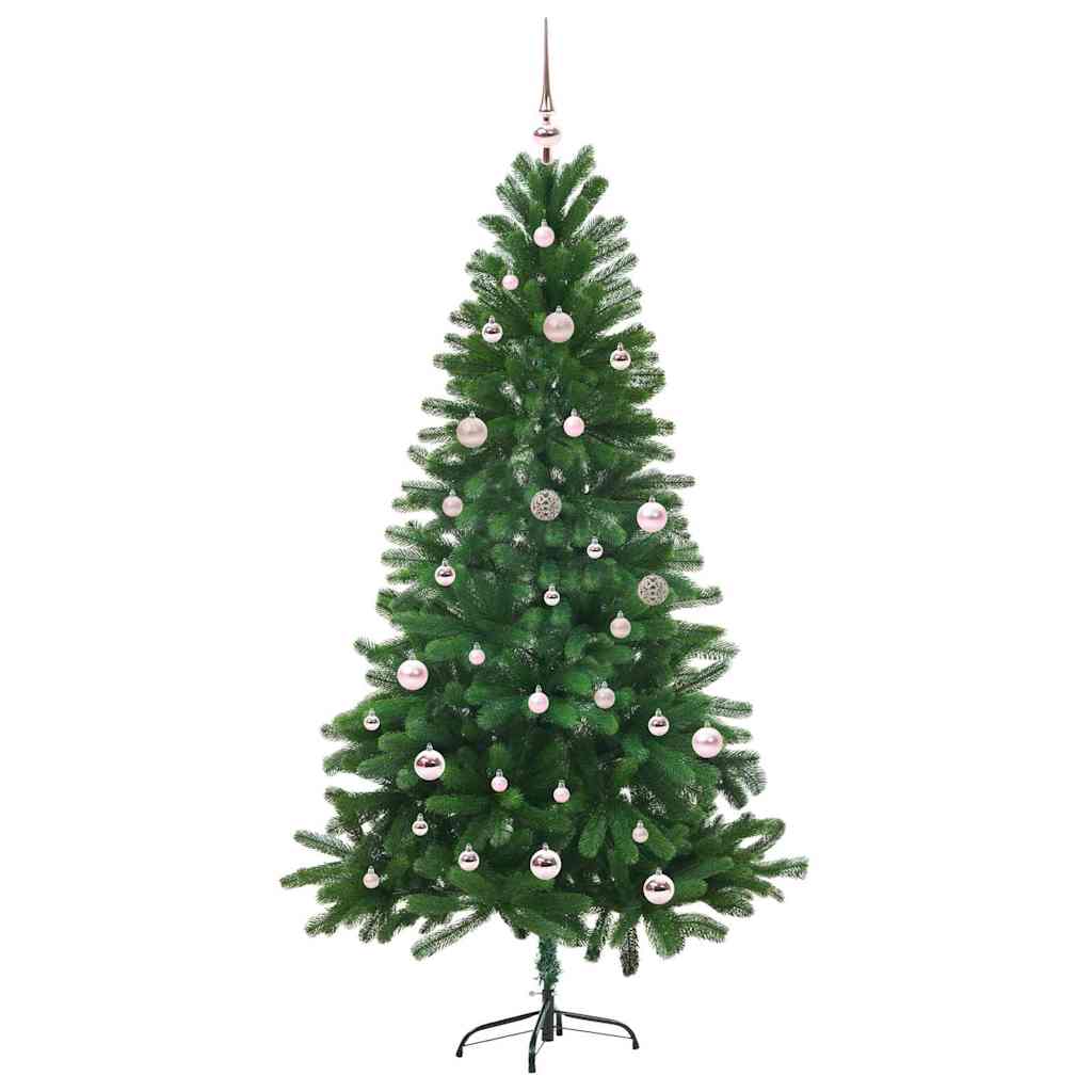 Božićno drvce s 150 LED svjetlima s stalakom Zelena 150 cm PE