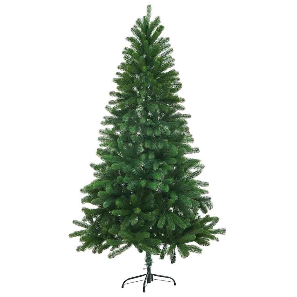 Božićno drvce s 150 LED svjetlima s stalakom Zelena 150 cm PE