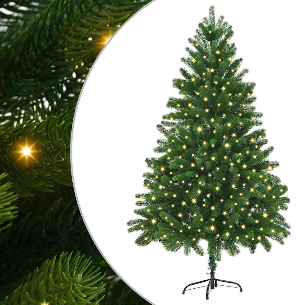 Božićno drvce s 300 LED svjetlima s stalakom Zelena 180 cm PE
