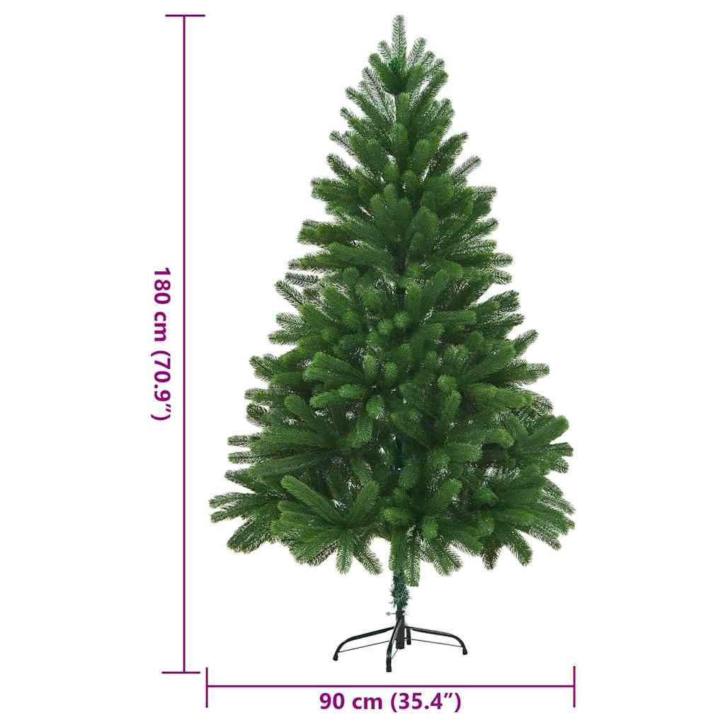 Božićno drvce s 300 LED svjetlima s stalakom Zelena 180 cm PE