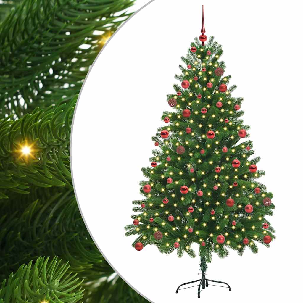 Božićno drvce s 300 LED svjetlima s stalakom Zelena 180 cm PE