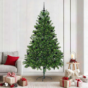 Božićno drvce s 300 LED svjetlima s stalakom Zelena 210 cm PE