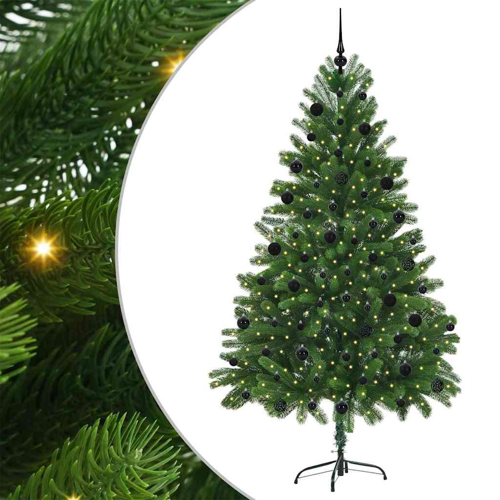Božićno drvce s 300 LED svjetlima s stalakom Zelena 210 cm PE