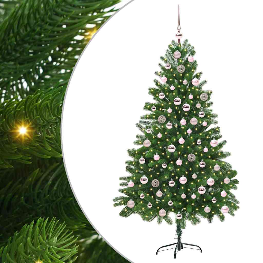 Božićno drvce s 300 LED svjetlima s stalakom Zelena 210 cm PE