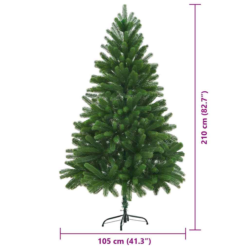 Božićno drvce s 300 LED svjetlima s stalakom Zelena 210 cm PE