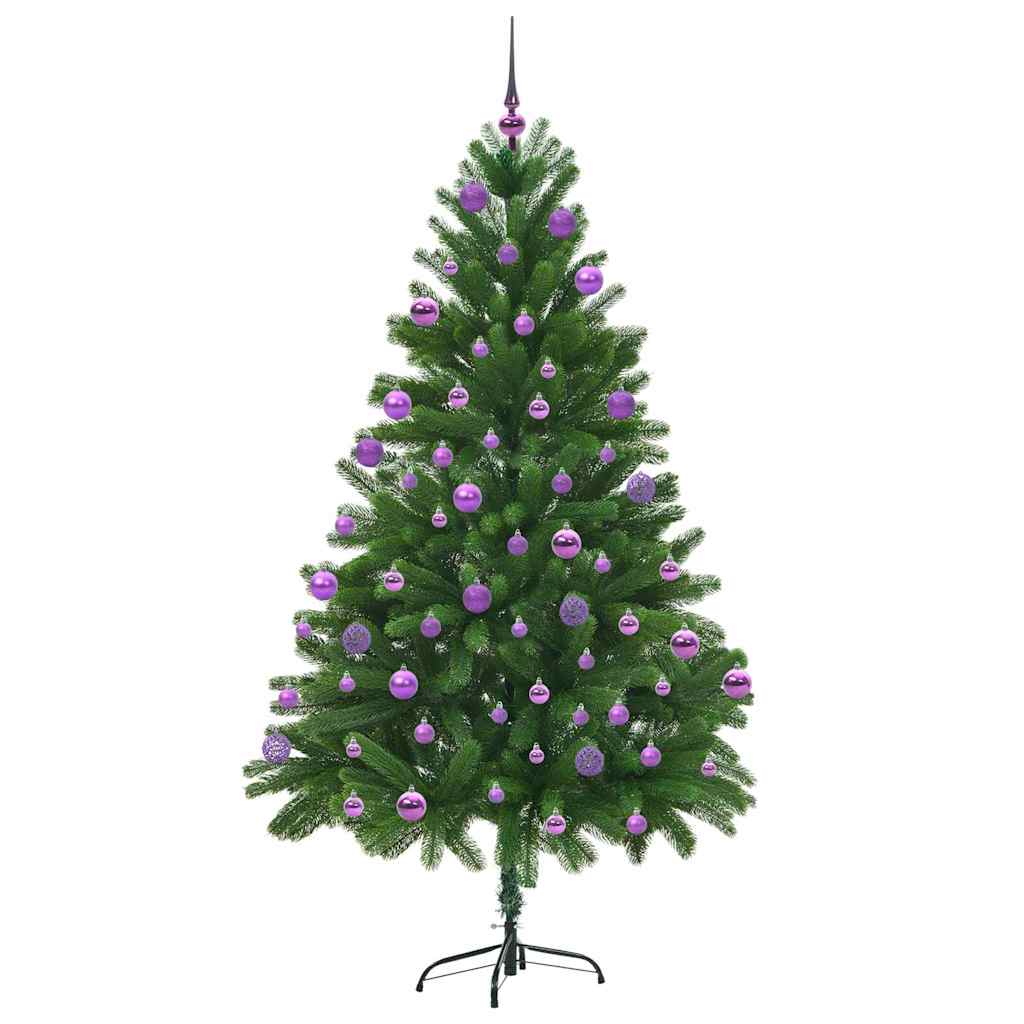 Božićno drvce s 300 LED svjetlima s stalakom Zelena 210 cm PE