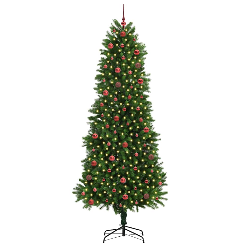 Božićno drvce s 300 LED svjetlima s stalakom Zelena 240 cm PE