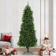 Božićno drvce s 300 LED svjetlima s stalakom Zelena 240 cm PE