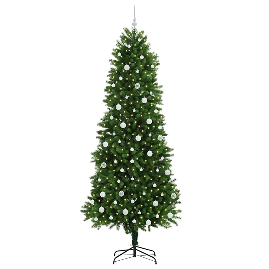 Božićno drvce s 300 LED svjetlima s stalakom Zelena 240 cm PE
