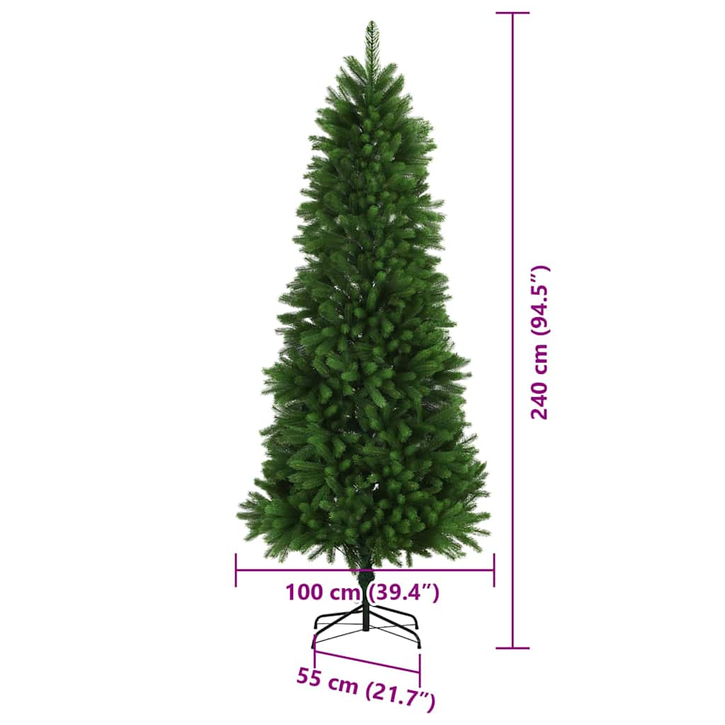 Božićno drvce s 300 LED svjetlima s stalakom Zelena 240 cm PE