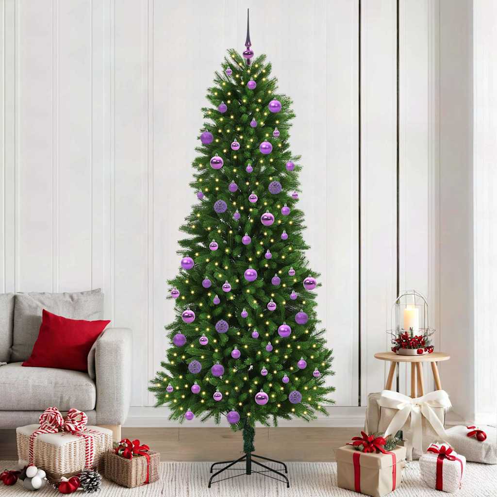 Božićno drvce s 300 LED svjetlima s stalakom Zelena 240 cm PE