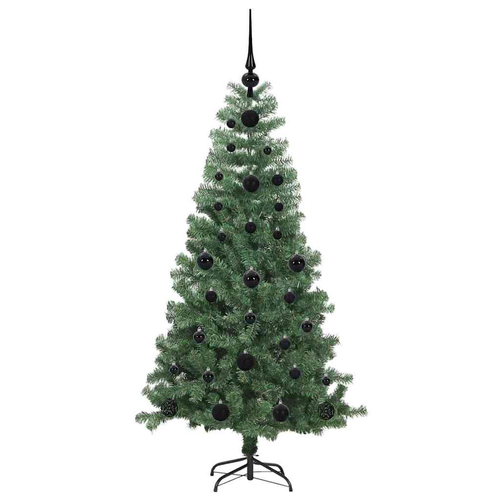 Božićno drvce s 150 LED svjetlima s stalakom Zelena 120 cm PVC