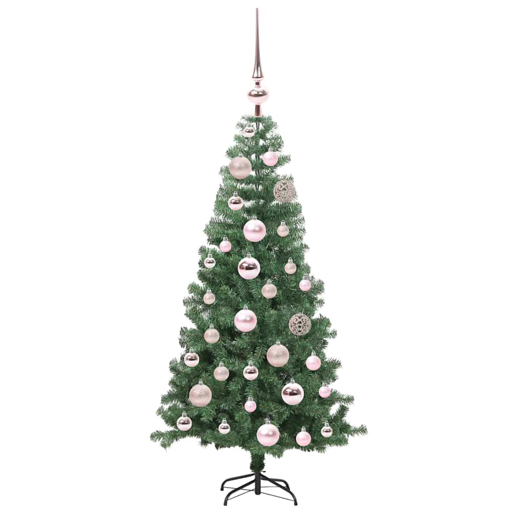 Božićno drvce s 150 LED svjetlima s stalakom Zelena 120 cm PVC