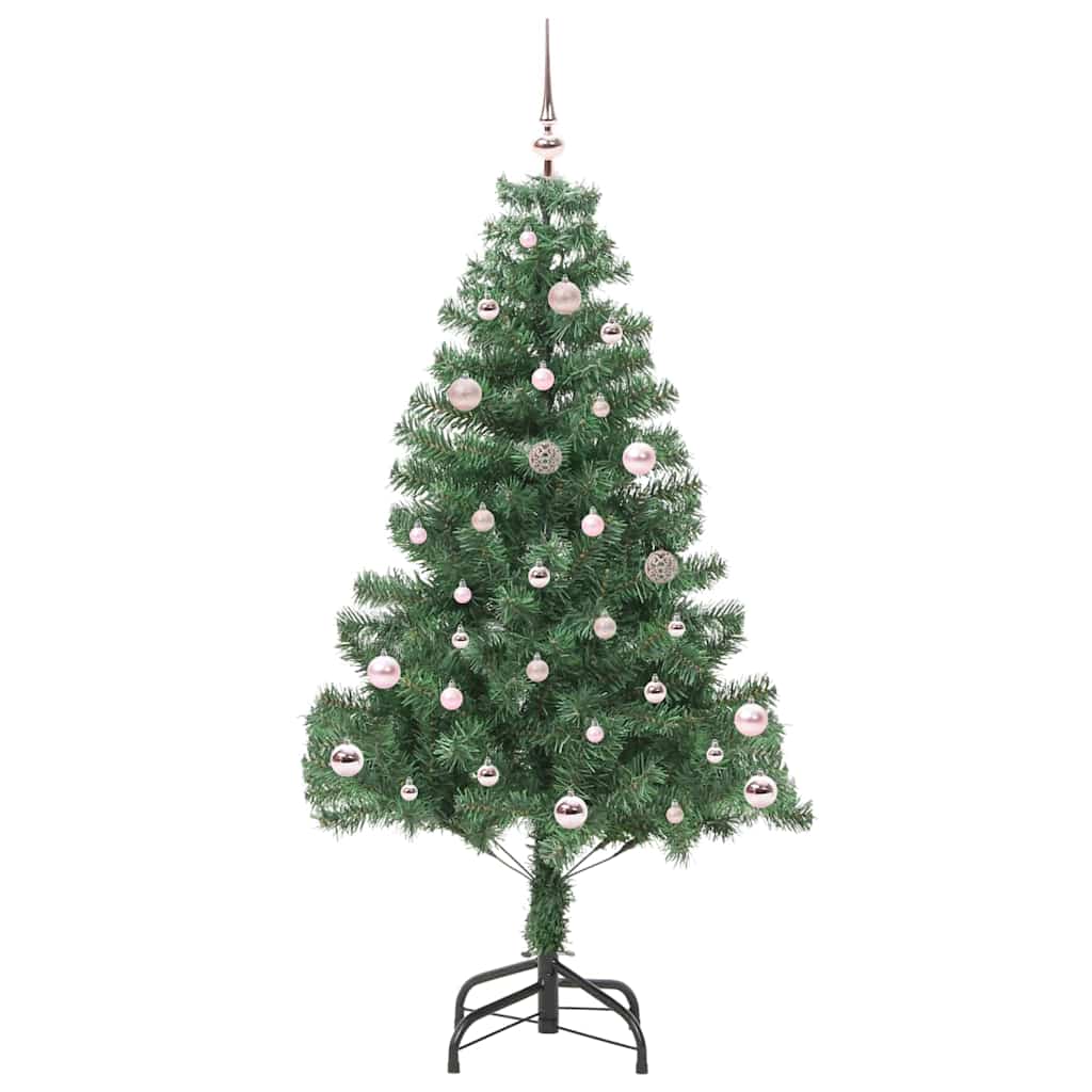 Božićno drvce s 150 LED svjetlima s stalakom Zelena 150 cm PVC