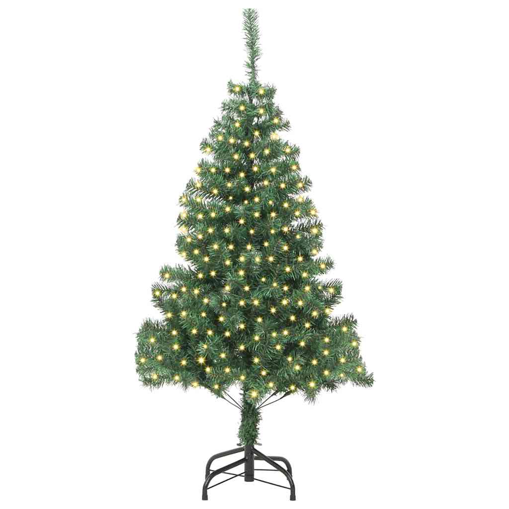 Božićno drvce s 300 LED svjetlima s stalakom Zelena 180 cm PVC