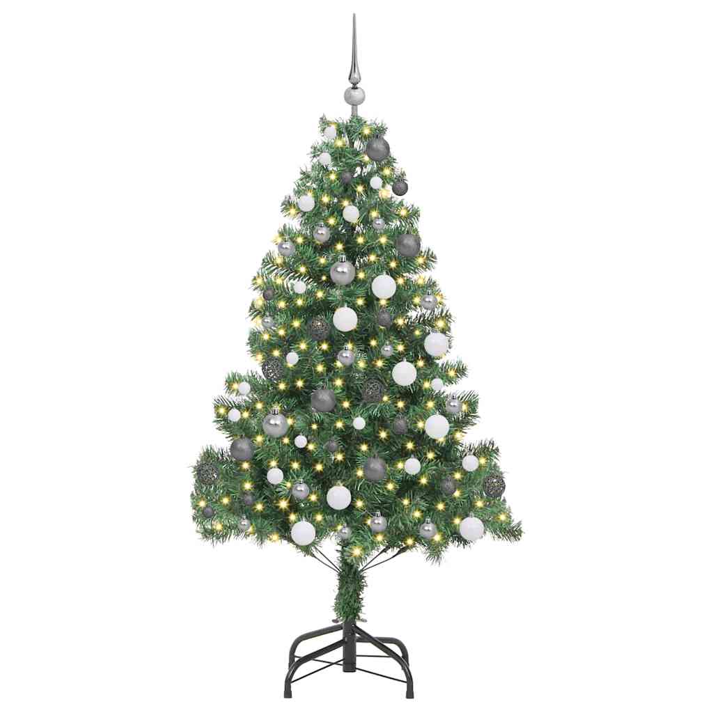 Božićno drvce s 300 LED svjetlima s stalakom Zelena 180 cm PVC
