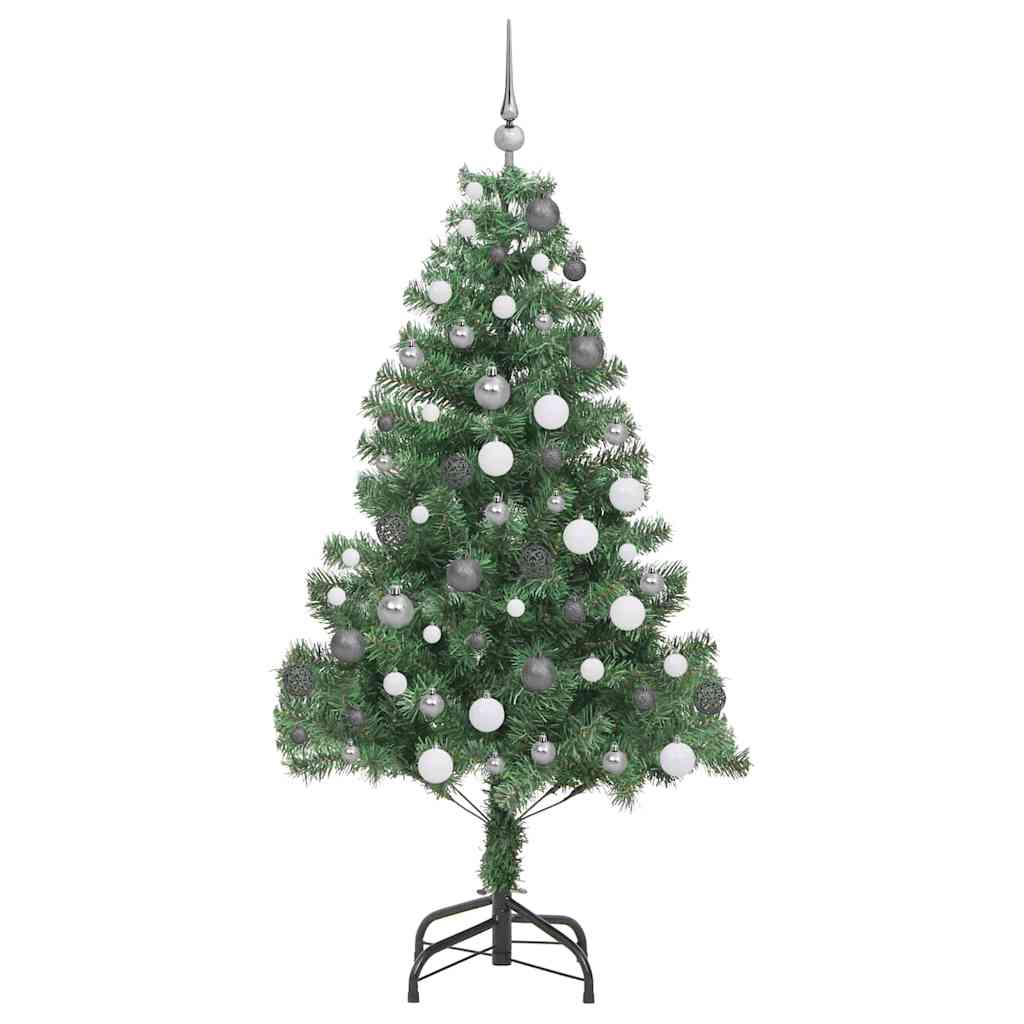 Božićno drvce s 300 LED svjetlima s stalakom Zelena 180 cm PVC