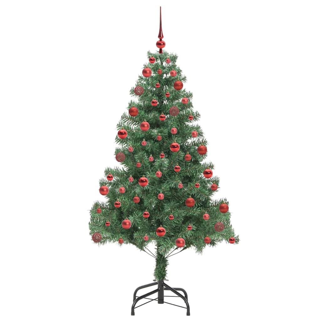 Božićno drvce s 300 LED svjetlima s stalakom Zelena 180 cm PVC