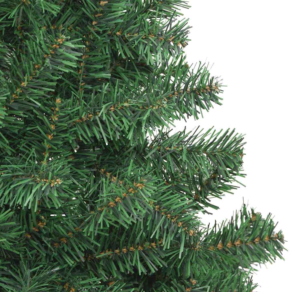 Božićno drvce s 300 LED svjetlima s stalakom Zelena 210 cm PVC