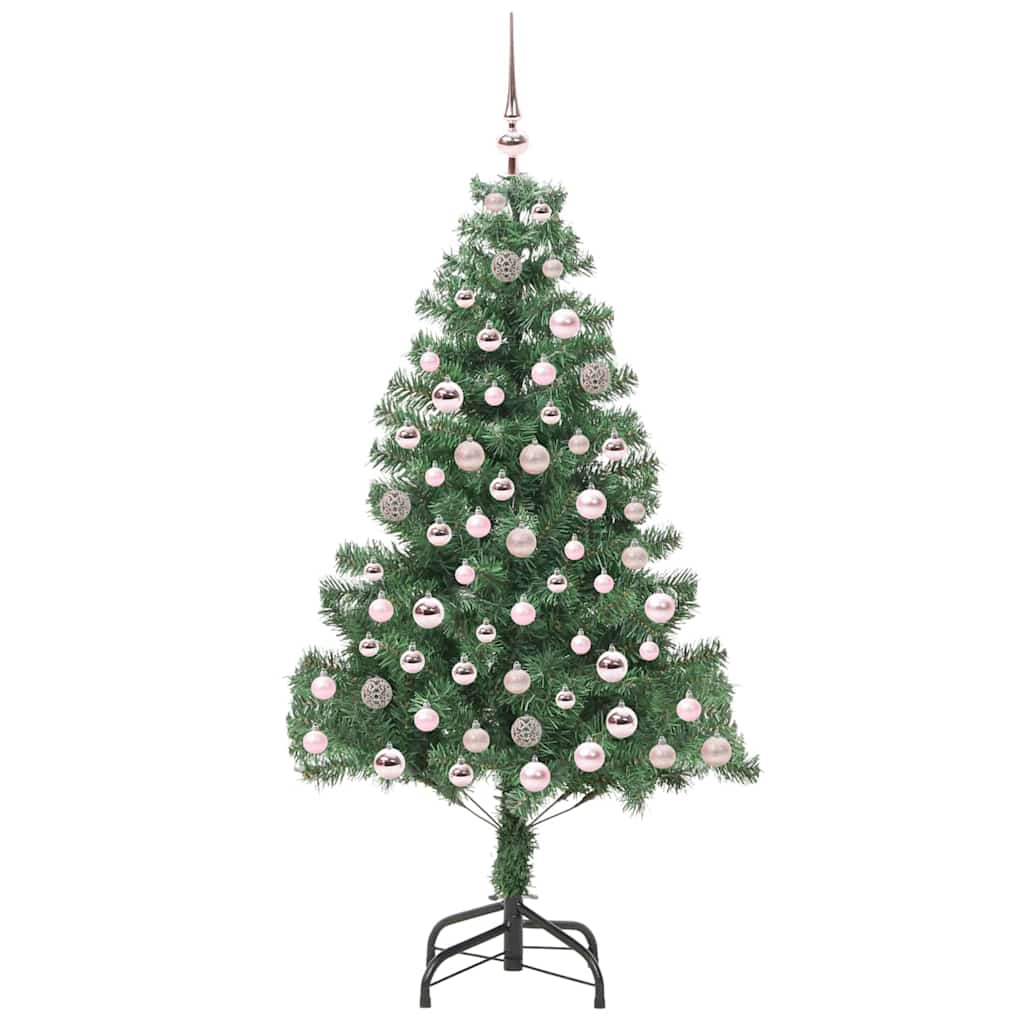 Božićno drvce s 300 LED svjetlima s stalakom Zelena 210 cm PVC