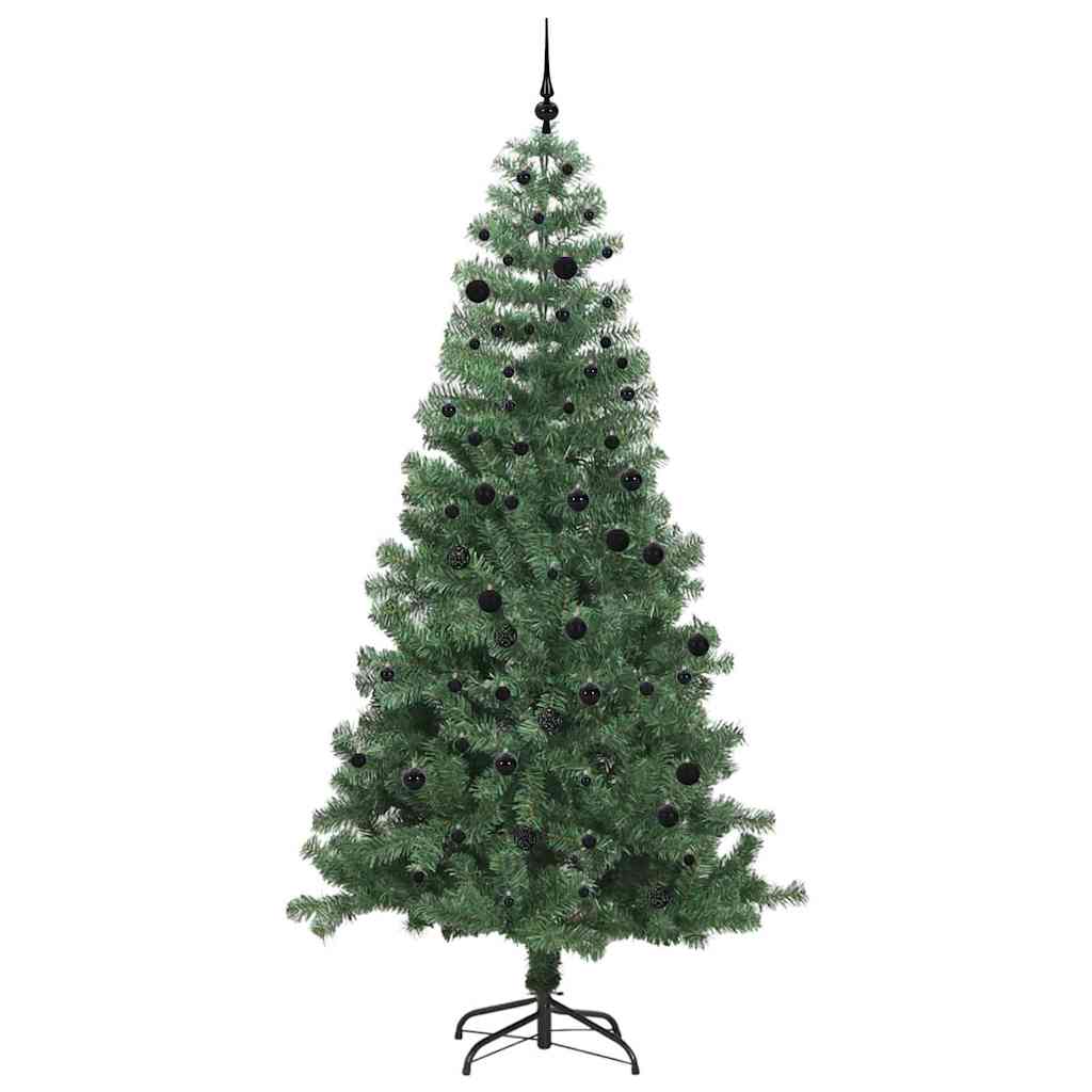 Božićno drvce s 300 LED svjetlima s stalakom Zelena 240 cm PVC