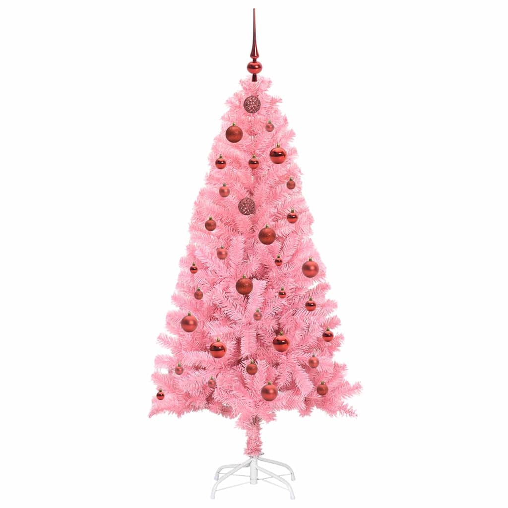 Božićno drvce s 150 LED svjetlima Ružičasta 150 cm PVC
