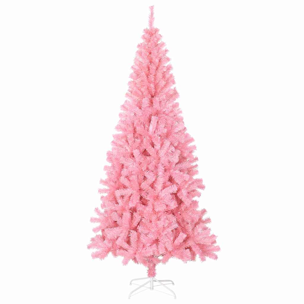 Božićno drvce s 300 LED svjetlima Ružičasta 180 cm PVC