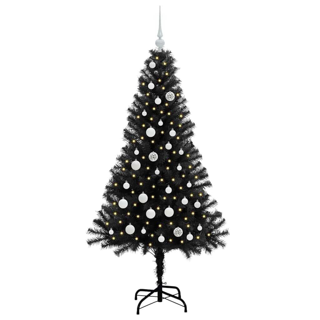 Božićno drvce Crna 150 cm PVC