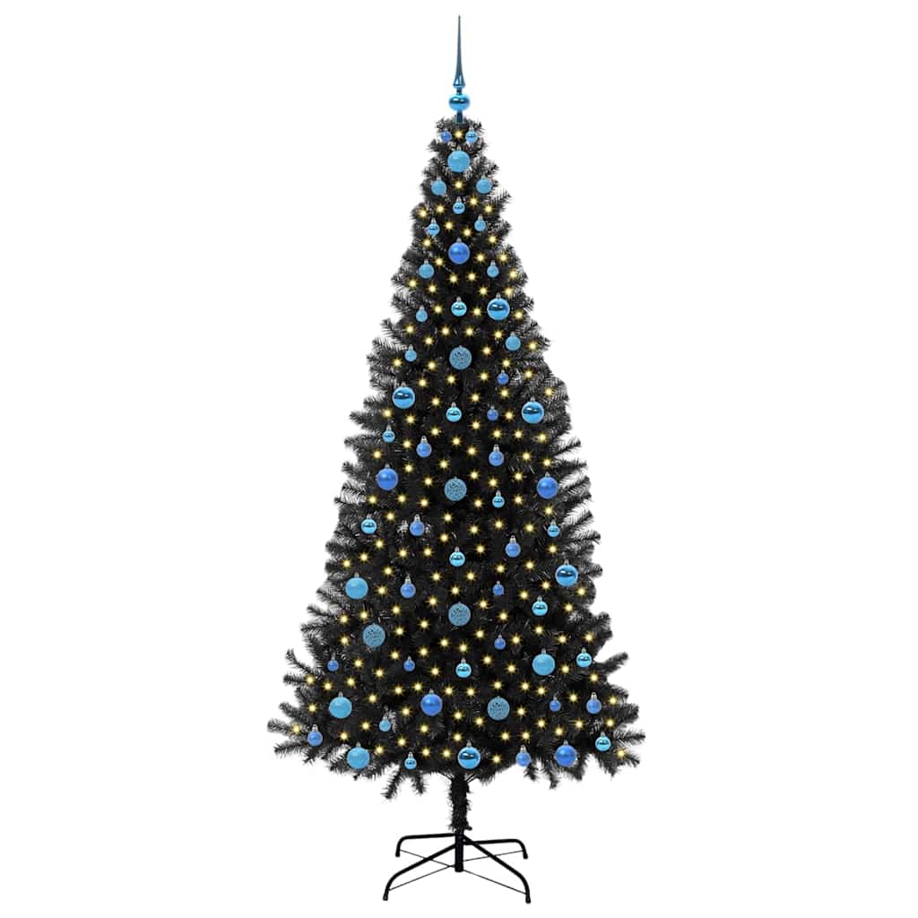Božićno drvce Crna 210 cm PVC