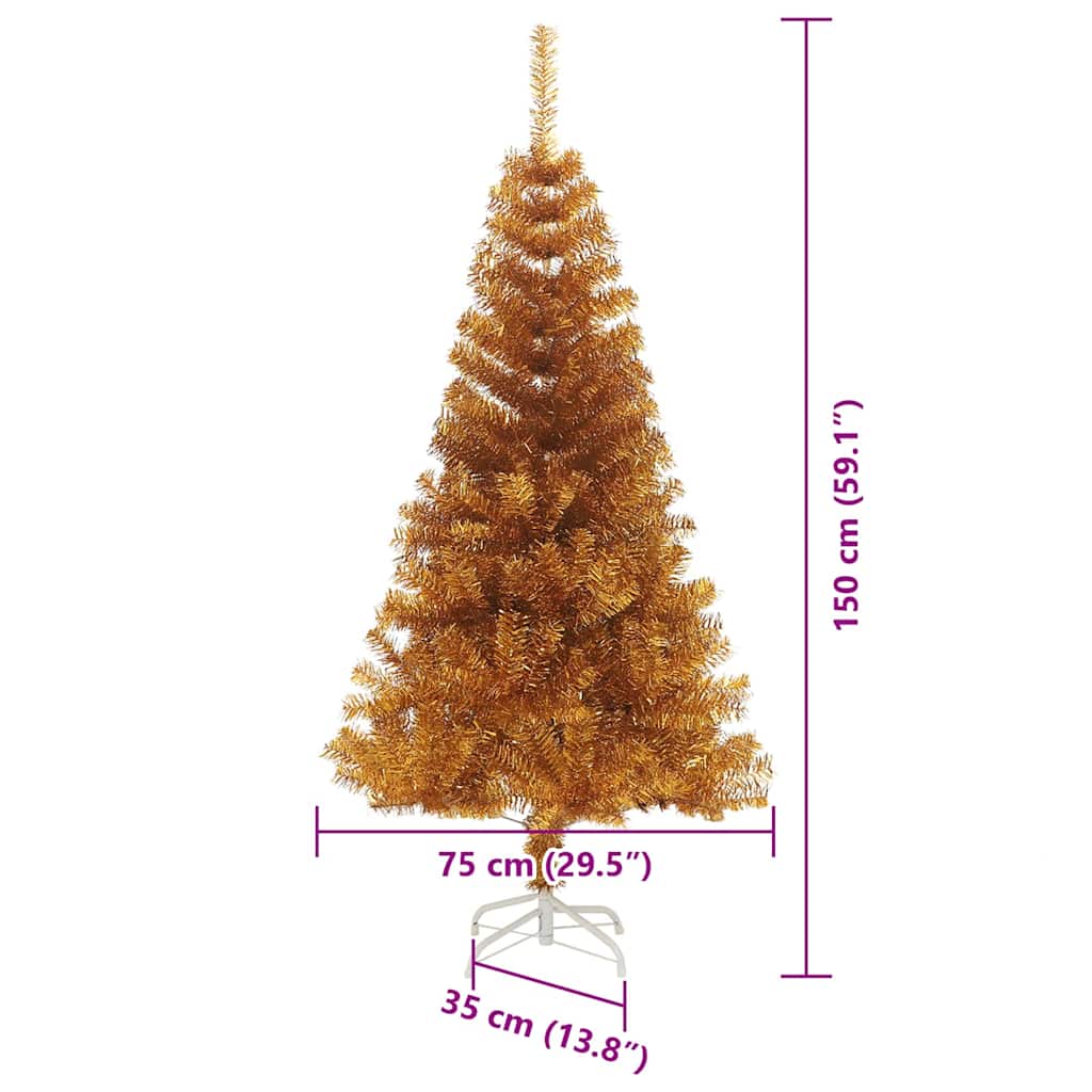 Božićno drvce Zlatno 150 cm PET