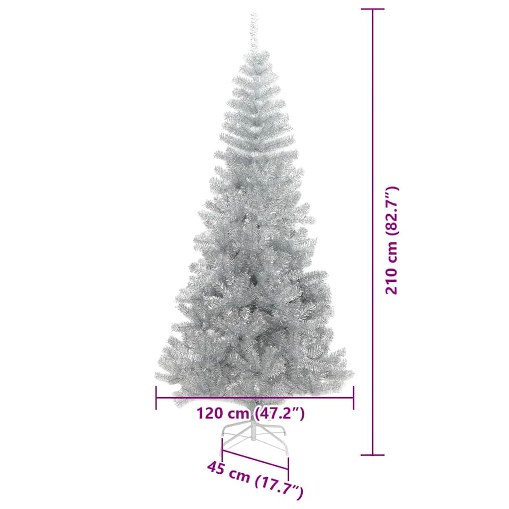 Božićno drvce Srebrno 210 cm PET