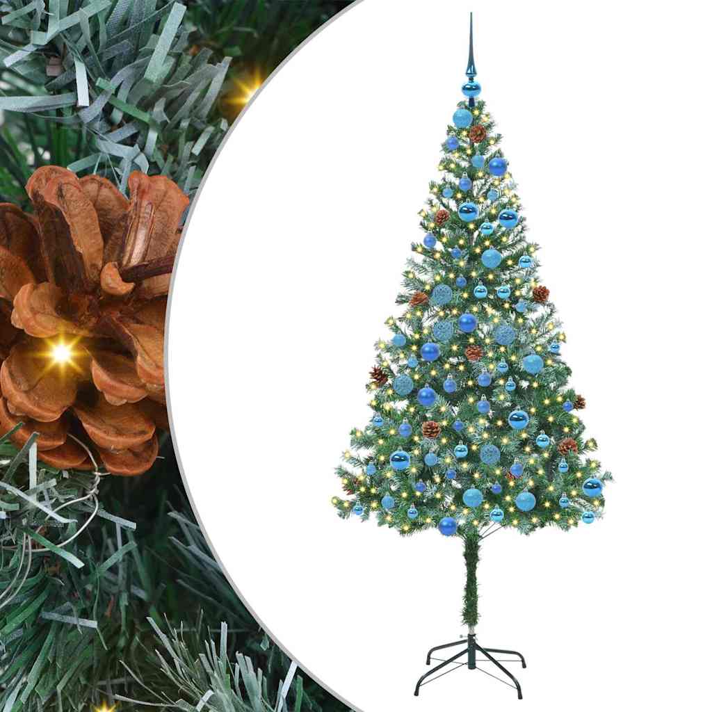 Umjetno božićno drvce s stalakom Zelena 180 cm PVC i čelik
