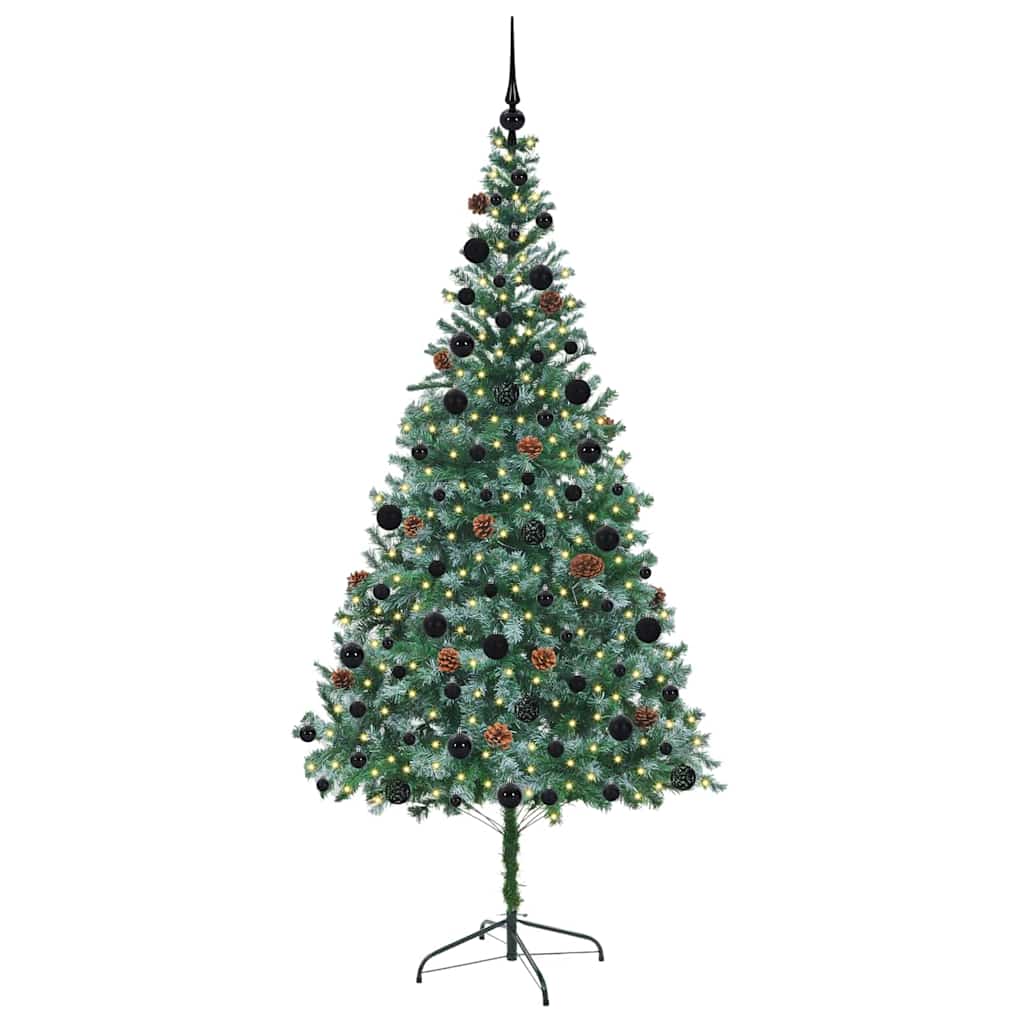 Umjetno božićno drvce s stalakom Zelena 210 cm PVC i čelik