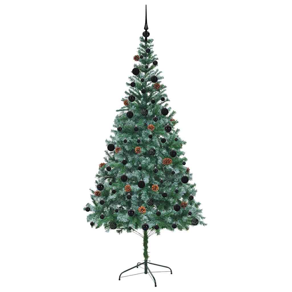 Umjetno božićno drvce s stalakom Zelena 210 cm PVC i čelik