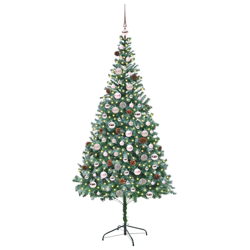 Umjetno božićno drvce s stalakom Zelena 210 cm PVC i čelik