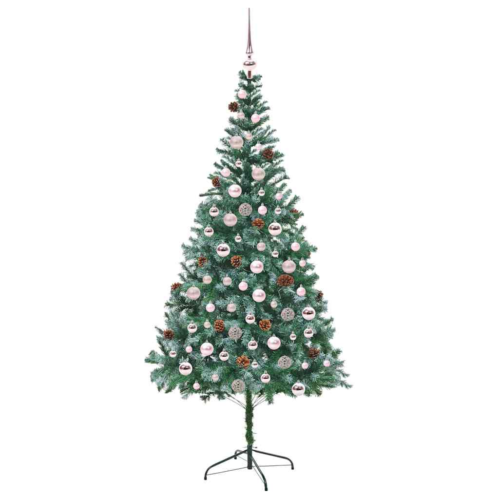 Umjetno božićno drvce s stalakom Zelena 210 cm PVC i čelik