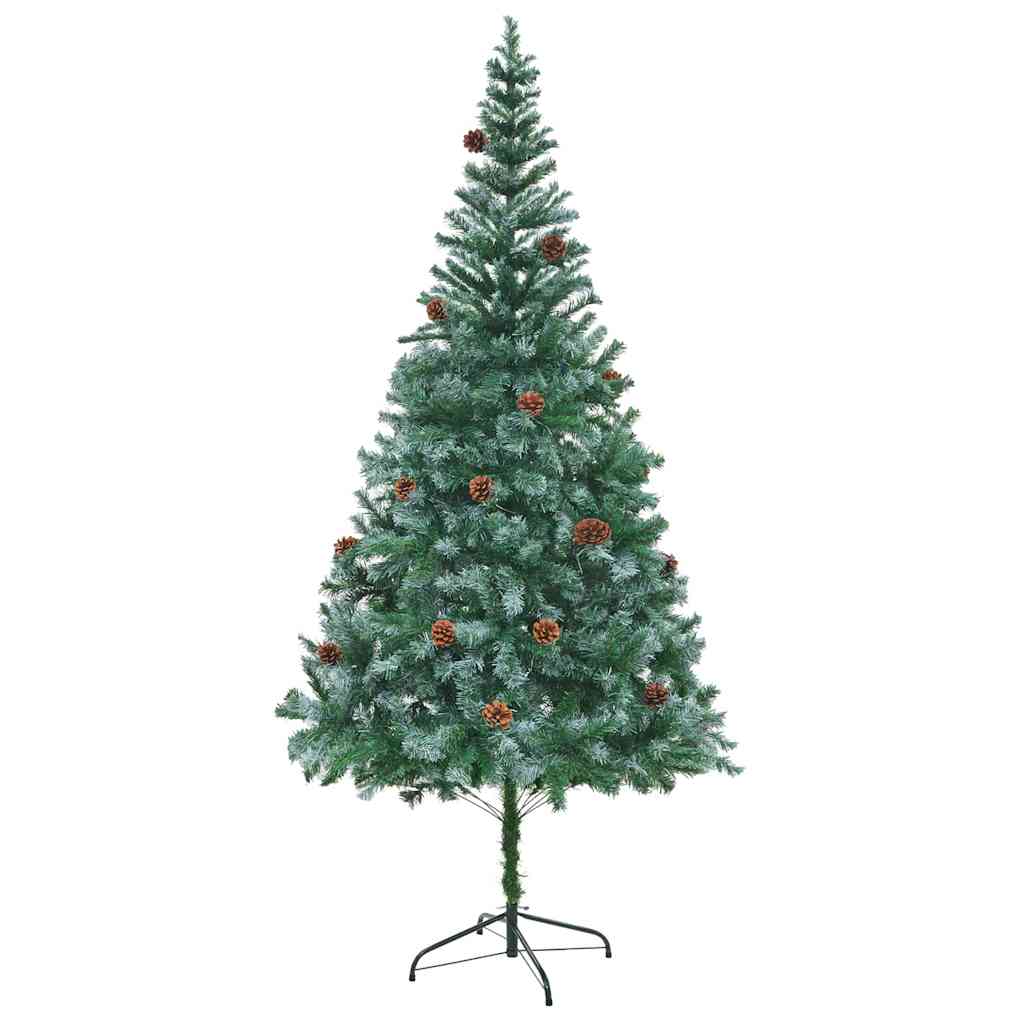 Umjetno božićno drvce s stalakom Zelena 210 cm PVC i čelik