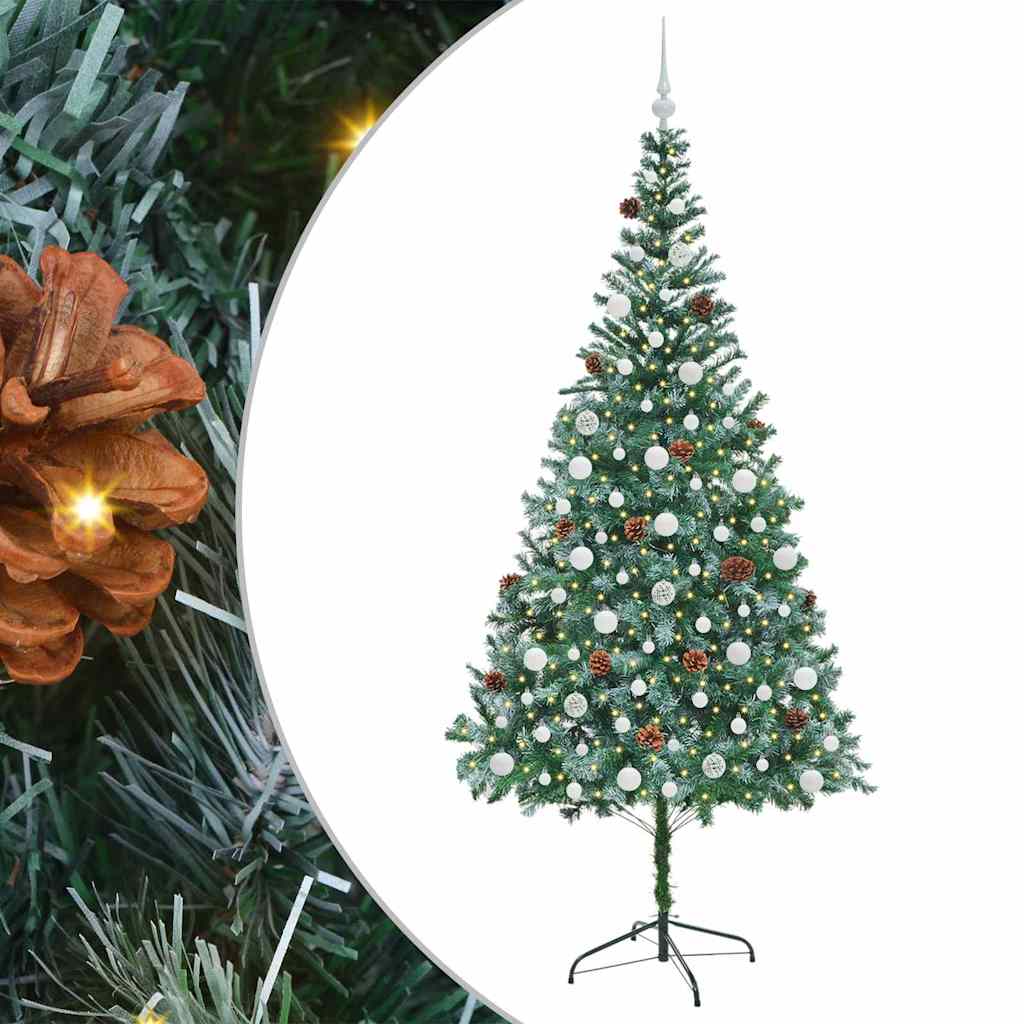 Umjetno božićno drvce s stalakom Zelena 210 cm PVC i čelik