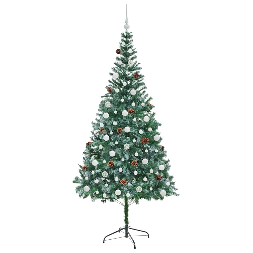 Umjetno božićno drvce s stalakom Zelena 210 cm PVC i čelik
