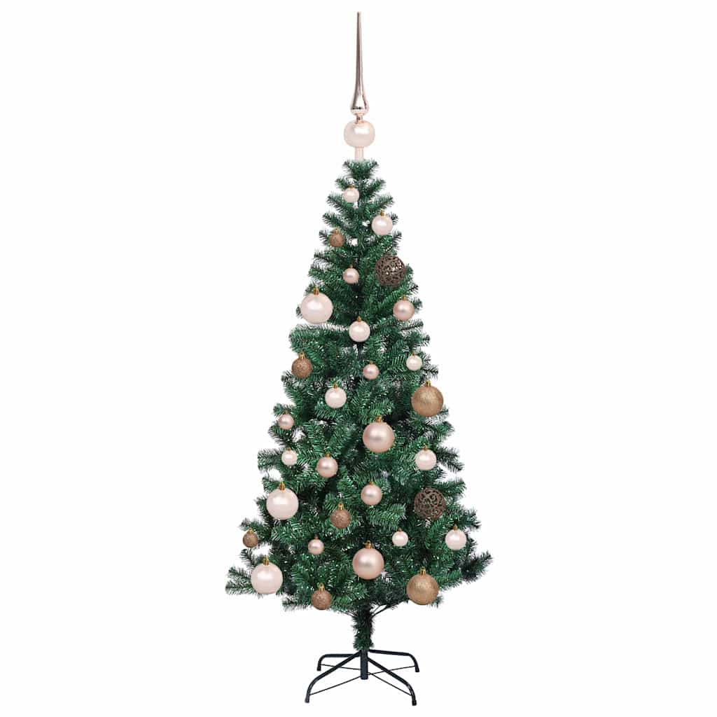 Umjetno predsvijetljeno božićno drvce Zelena 120 cm PVC i metal