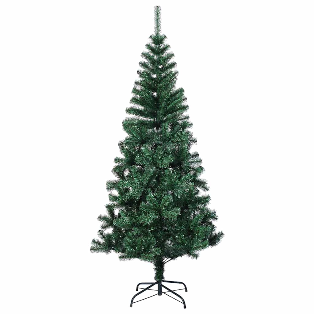 Umjetno predsvijetljeno božićno drvce Zelena 120 cm PVC i metal